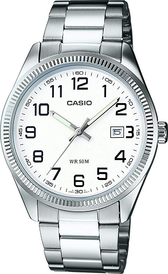 Casio MTP‑1302PD‑7BVEF Ανδρικό Αναλογικό Ρολόι με Ασημί Μεταλλικό Μπρασελέ